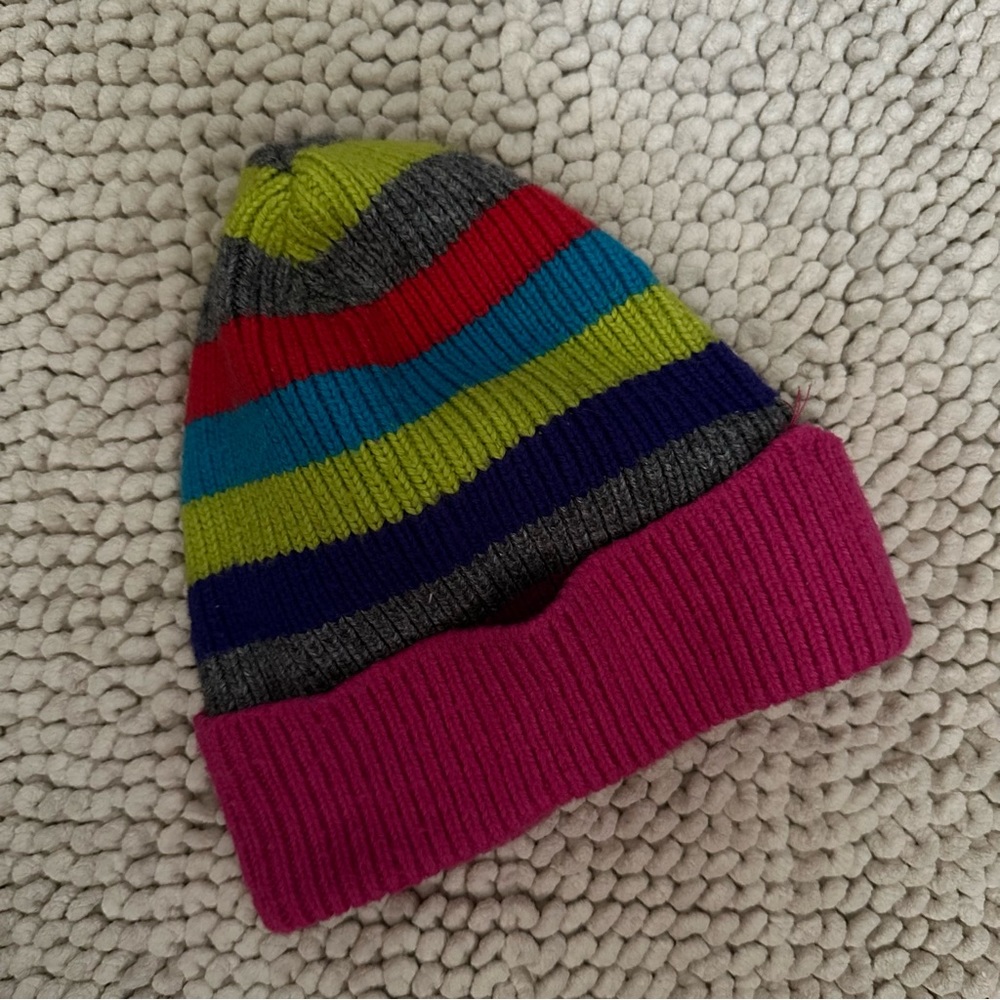 Xhileration children’s colorful striped hat beanie